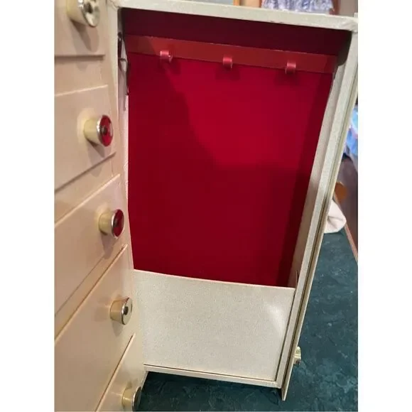 VTG Craft Storage Chest  LARGE JEWELRY BOX Mele Buxton MID-CENTURY Modern BIG - Picture 8 of 14